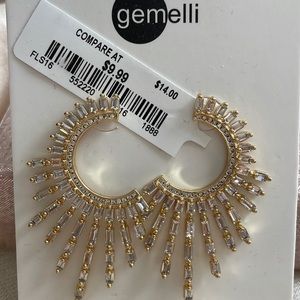 Crystal starburst earrings!